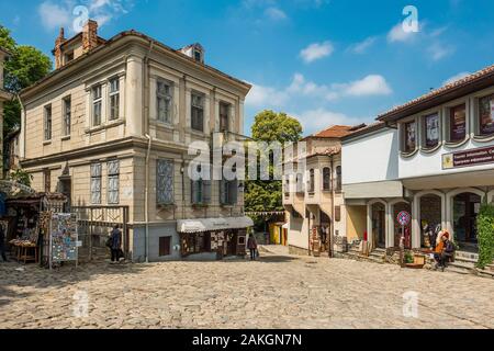La Bulgaria, Plovdiv, residenza borghese del XIX secolo del vecchio centro della città Foto Stock