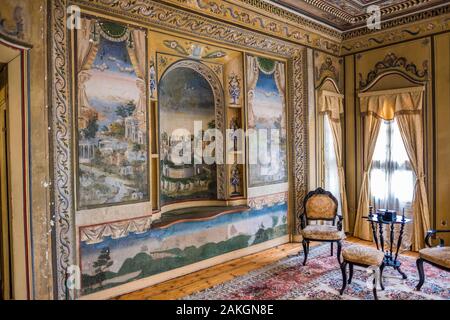 La Bulgaria, Plovdiv, interno del case borghesi del XIX secolo Foto Stock