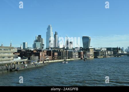 Lo skyline di Londra in continua evoluzione Foto Stock