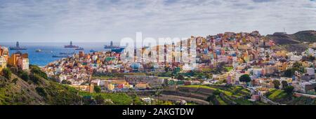 Spagna isole canarie Gran Canaria Island, Las Palmas de Gran Canaria, del Barrio di San Jose Foto Stock