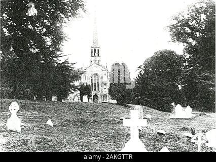 La Kelloggs nel vecchio mondo e il nuovo . urch, Debden, Inghilterra. San Marys Chdrch, grande Leighs, Inghilterra. Interno della Santa Chiesa di Marys, grande Leighs, Inghilterra. St Michaels Chiesa, Braintree, Inghilterra. St Michaels Chiesa, Bishops Stortford, Englant). Martin Casa Kelloggs, Hoppet Lane, Braintree, Inghilterra. Mappa di Braintree, Inghilterra. Facsimile della lettera di Martin Kellogg, di Bronson, Ohio. .. .Rivolta verso il 1752 I ABBREVIAZIONI. b nato p pagina bap battezzati reg., reggimento regt Co Company, County rem rimosso d morì res risiedono, risiede, risiedeva dau figlia proprio celibe sposato m altre abbreviazioni possono Foto Stock