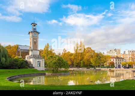 Francia, Parigi, Georges Brassens parco in autunno Foto Stock