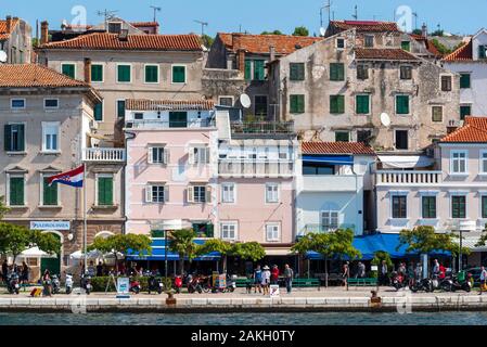 Croazia, Dalmazia Settentrionale, Sibenik Knin, costa dalmata di Sibenik Foto Stock