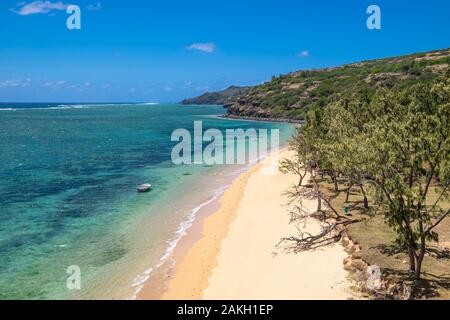 Isola Maurizio, isola Rodrigues, Baladirou cove Foto Stock