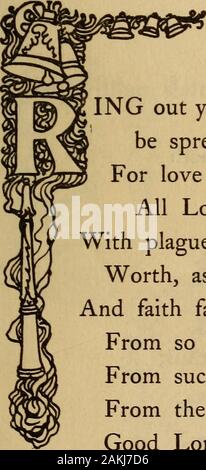 Un libro di inglese antico canzoni d'amore . [6]. Foto Stock