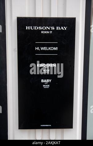 Affissioni Hudson's Bay Rokin 17 è chiuso a Amsterdam Paesi Bassi 2020 Foto Stock