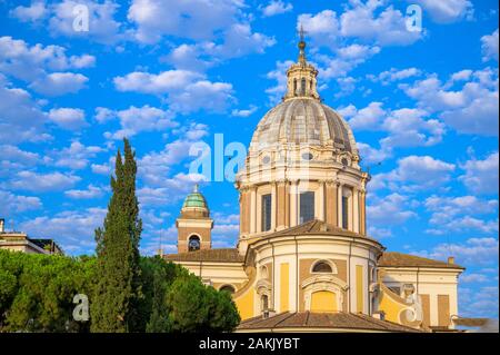 Basilica dei Santi Ambrogio e Carlo al corso o Basilica dei Santi Ambrogio e Carlo in corso, Roma, Italia Foto Stock