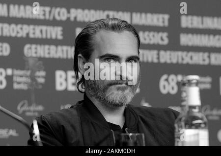 Febbraio 20th, 2018 - Berlino Joachin Phoenix assiste il non preoccupatevi, egli non è lontano a piedi " conferenza stampa durante la Berlinale Film Festival 2018 Foto Stock