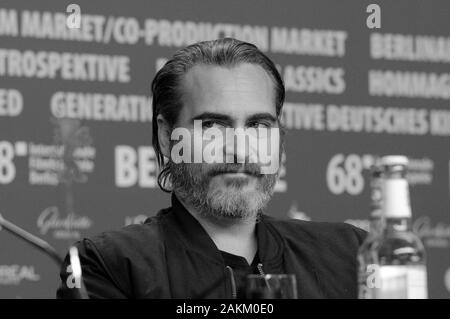 Febbraio 20th, 2018 - Berlino Joachin Phoenix assiste il non preoccupatevi, egli non è lontano a piedi " conferenza stampa durante la Berlinale Film Festival 2018 Foto Stock