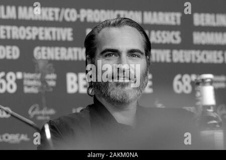 Febbraio 20th, 2018 - Berlino Joachin Phoenix assiste il non preoccupatevi, egli non è lontano a piedi " conferenza stampa durante la Berlinale Film Festival 2018 Foto Stock