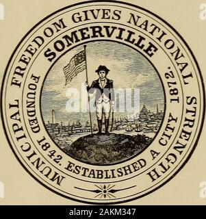 Relazione annuale della città di Somerville . BOSTON: A. L. WiNSHip & Co., Stampanti. 1895. Governo della città e ufficiali per il 1894. MAYOR.William H. HODGKINS, 188 Central Street. Consiglio di Assessori. John Andrews, presidente di Isaia H. WileyLewis Stockbridge Franklin J. Ha:iblinFred W. Gilbert WARD. ward due. 54 Mt. Vernon street. 33 Pinckney street 30 streetlOJ noce. School Street John AndrewsCalvin H. Whitney WARD tre. 34 Albion Street 68 Gilbert street Franklin F. PhillipsEdmund S. Sparrow ward quattro. 211 Holland street18 Meacham street impiegato. George I. Vincent RELAZIONI ANNUALI. Consiglio comune Foto Stock