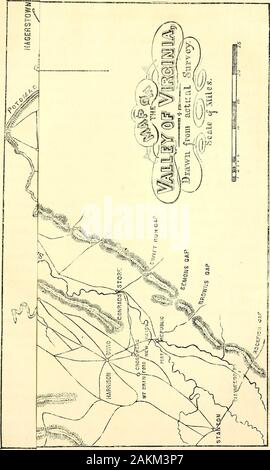La vita e le campagne del generale Robert ELee . non avendo altro lasciato per lui, generale di sovvenzione è stata costretta toabandon la campagna e in cerca di una nuova base e un nuovo operazioni sceneof sud del James. Le perdite nella campagna sono state molto grande. Sui lati i confederati sono ammontati a circa diciotto mila,mentre il Federals perso sessanta mila uomini, - più di tenthousand sopra la forza totale di fecce esercito.* ancora, di fronte a tutto questo, è l'abitudine della maggioranza ofwriters sul lato settentrionale per descrivere la campagna come suc-cessful per loro. Posso solo dire che alcuni più di tali s Foto Stock