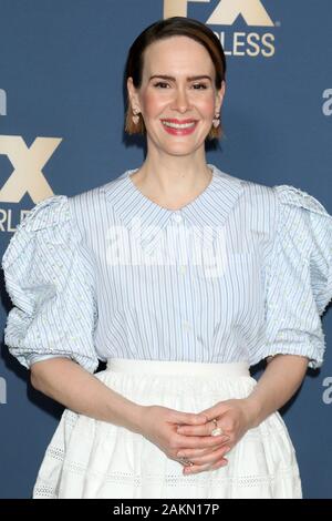 Sarah Paulson presso gli arrivi per reti di FX Inverno Starwalk TCA, The Langham Huntington Hotel, Pasadena, CA 9 gennaio 2020. Foto di: Priscilla concedere/Everett Collection Foto Stock