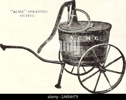 Henderson del catalogo di mezza estate : 1913 . La canna è sollevata dal terreno, portato finoal posto desiderato e può essere prontamente disconnectedfrom o attaccata al carrello mentre la canna è eitherfull o vuoto. Forniamo come extra attachmentsthe seguenti. Una scatola con i perni di articolazione e springcatch, rendendo molto superiore a mano di dumping-Charta sprinkler, inestimabile per l'irrigazione di prati andsprinkling passeggiate (acqua viene attivata e disattivata byhand ruota e valvola a sfera); una foglia Rack, veryuseful per la rimozione di foglie e di lettiera, un gioiello di forza per la pompa di irrorazione, ecc. Prezzi del barile di acqua camion, ecc. Carrello e canna 1 . Foto Stock