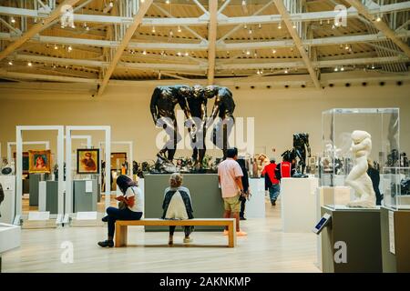 Messico, Città del Messico - giugno, 2019 all'interno nella moderna Soumaya museo di arte Foto Stock