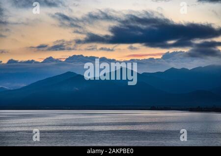 Yunnan Dali Lago Erhai scenario Foto Stock