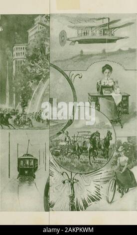 Storia di un centinaio di anni : una revisione completa degli eventi politici e militari, il sociale, intellettuale e di progresso materiale e lo stato generale dell'umanità in tutti landsEmbodying accurate e dettagliate dei conti di tutte le cose di grande importanza e interesse, dal 1801 al 1900, incluso . V^ Foto Stock