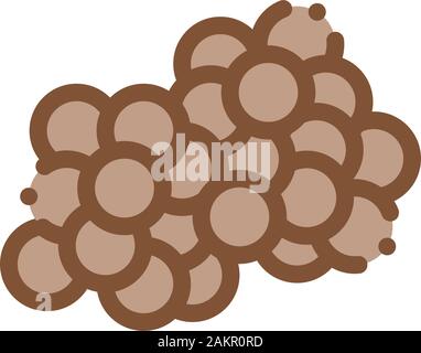 Il caviale fresco Uova vettore icona illustrazione di contorno Illustrazione Vettoriale