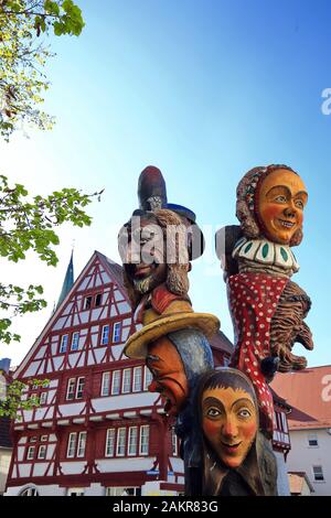 La città di Bad Saulgau Foto Stock