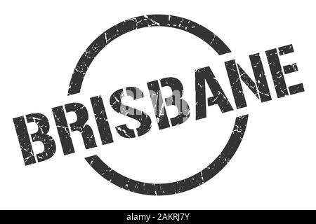 Timbro di Brisbane. Brisbane grunge round segno isolato Illustrazione Vettoriale