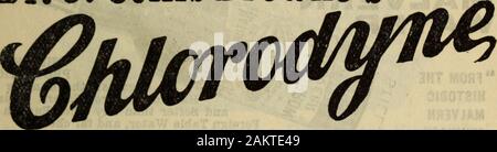 Guida di Galway, Connemara e dell'Irlanda occidentale . Universalmente riconosciuto come il più prezioso farmaco noto. I medici e il pubblico lo hanno utilizzato per verso l'alto di 60 anni con successo invariabile e hanno testimoniato la sua efficacia. Dr i. CoUis Brownes. La migliore e più sicuro di Remedy per la tosse, ori, asma, bronchite. Il solo le cure palliative nella nevralgia, gotta, reumatismi, il mal di denti. Tagli a breve tutti gli attacchi di spasmi, isteria, palpitazioni. Agisce come un fascino inDIARRHCEA, colera e dissenteria. Quando chiedete Chlorodyne vedere che ottenete il Dottor J. COLLIS, BROWNES l'originale e che soltanto i veri e propri. Foto Stock