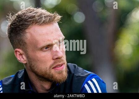 MARBELLA, 10-01-2020, calcio, , olandese eredivisie, stagione 2019-2020, Feyenoord player Nicolai Jorgensen, Feyenoord premere momento Marbella Foto Stock