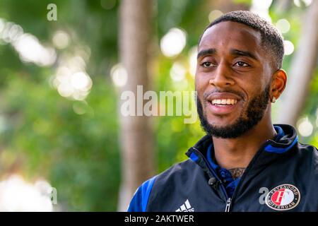 MARBELLA, 10-01-2020, calcio, , olandese eredivisie, stagione 2019-2020, Feyenoord player Leroy Fer, Feyenoord premere momento Marbella Foto Stock