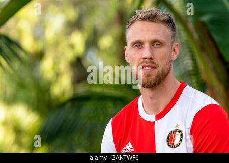 MARBELLA, 10-01-2020, calcio, , olandese eredivisie, stagione 2019-2020, Feyenoord player Nicolai Jorgensen, Feyenoord premere momento Marbella Foto Stock