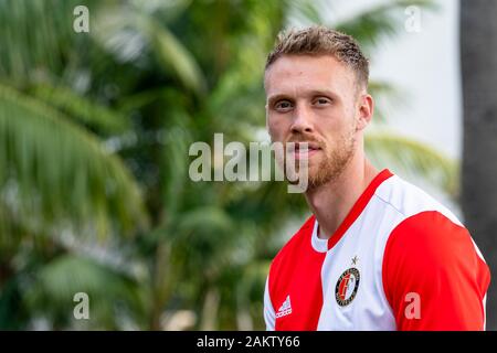 MARBELLA, 10-01-2020, calcio, , olandese eredivisie, stagione 2019-2020, Feyenoord player Nicolai Jorgensen, Feyenoord premere momento Marbella Foto Stock