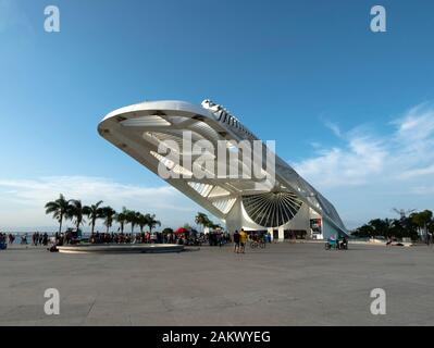 Il Museo di domani, Maua Square, Centro di Rio de Janeiro in Brasile. Foto Stock