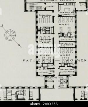 L'ospedale americano del ventesimo secolo; un trattato per lo sviluppo di istituzioni mediche, sia in Europa che in America, dall'inizio del secolo attuale . Foto Stock