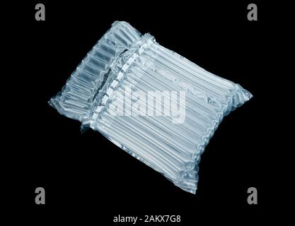 Traslucidi in plastica di imballaggio dell'aria, la protezione dei beni. Foto Stock
