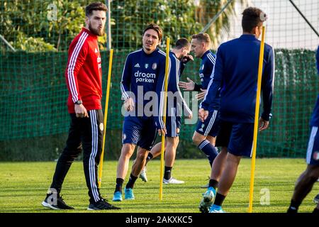 MARBELLA - 10-01-2020. Eredivisie voetbal, stagione 2019-2020. Feyenoord player Steven Berghuis durante il corso di formazione nella città di Marbella. Foto Stock