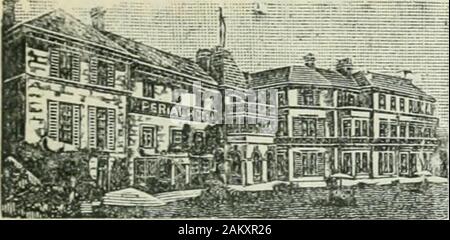 Un pittorica e guida descrittiva a Plymouth, Stonehouse e Devonport con escursioni sul fiume, su strada e mare . o tutta la North Devon. Beautifullytuated nel proprio terreno, over-oking fiume Taw, compris-§ ing diversi salotti, suite private, e cinquanta camere da letto ; la lettura, Smokingand biliardo camere. ElectricLight. Garage. La sede della R.A.M.C,M.U., & A.A. Tel. 100. C. A. Si1NGS, titolare. BIDEFORD. La Leading Hotel. ROYAL HOTEL (Centrale per Clovelly, Westward Ho ! E tutti North Devon).La stimolazione dell'antico ponte lungo, questo ben noto di prima classe Hotelcommands esteso patrocinio da Foto Stock