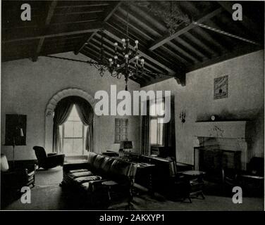 Architetto e ingegnere . L'architetto e ingegnere ^ 15 ? Agosto. Diciannove trentacinque. MENS CLUB ROOM. VETERANS Memorial Building, ALBANY Henry H. Meyers, Architetto George R. Klinkhardt e Mildred S. Meyers. Associare gli architetti Foto Stock