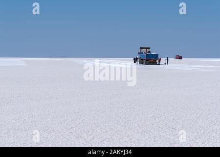 Il´s grande saltlake Salar de Uyuni, Dipartimento Potosi, Sud-Ovest della Bolivia, America Latina Foto Stock