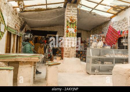 Il´s grande saltlake Salar de Uyuni, Dipartimento Potosi, Sud-Ovest della Bolivia, America Latina Foto Stock