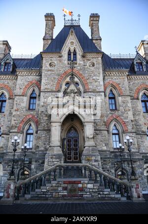West Block Building del Parlamento del Canada Foto Stock