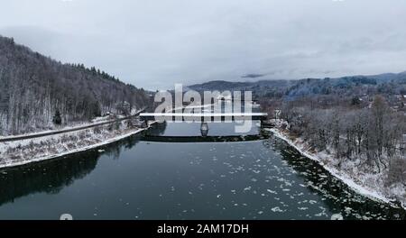 Il Ponte Coperto Cornish-Windsor. Collega il Vermont e il New Hampshire ai loro confini. E' il ponte coperto più lungo del mondo a 460 piedi. IT w Foto Stock