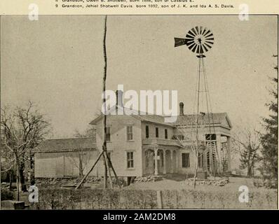 Annali dei nostri antenati coloniale e i loro discendenti, o i nostri antenati Quaker e i loro posteri abbracciando una genealogici e di registro biografico di nove generazioni della famiglia Shotwell in America insieme con il pedigree e nei pressi di parentela dell'autore del genitori, Nathan e Phebe B(Gardner) Shotwell . NATHAN- SHOTWELLS famiglia,Concord, Mich, Luglio 1894.Nathan^ Shotwell, di Elba, N. Y., e di concordia. Mich, bornWife, Phebe B. (Gardner) Shotwell, nato 1831.madre-in-legge, Diana (Berry) Gardner, nato 1810.figlia, Rozllla P. Shotwell (chiamato Lilla ), nato 1851.figlio, Ambrogio M. Shot Foto Stock