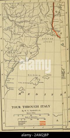 Un viaggio attraverso l'Italia, sicilia, Tunisia, Algeria e Sud della Francia . Opp. pagina alle porte di Sfax 56 v mercato di cammelli a Sfax 58- a Sfax, mostrando come l'acqua piovana viene raccolta 60 vista delle cisterne a Sfax 62 / tipico cimitero alla periferia di Sfax . 64 Mercato di cammelli a Sfax 66 W. K. v., Jr., su un cammello a Sfax 68^ Il Sig. Payne su un cammello a Sfax 70^ grande moschea a Kairouan 72, 74, 76 una signora fuori per un giro mattina; un occhio è SufTicient per ammirare le attrazioni 78 auto presso la moschea de Barbier, Kairouan . . 80- la frangia del deserto 82/ la guida i cammelli in un allevamento in città ... 84 UNA Piccola Oasi Foto Stock