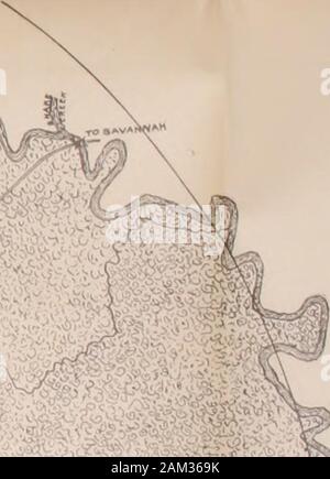 Il settanta-settimo in Pennsylvania in silo : la storia del reggimento ; la battaglia di Shiloh . Mappa di SH1L0H §ATTL£f1ELfl DNS SULLA SECONDA GIORNATA APRILE7. Ho862EPARED SOTTO LA DIREZIONE DI E SEGRETARIO DI GUERRA DAL RVEYED e disegnati BYATWELL Thompson Ingegnere B.E.IN CARICA HO300 Union Army - - ^- esercito confederato -- - SEDE CENTRALE . .A.CAMPS- - -  un  battaglia. Linee POSTE DA MAUORD.W.REED ) SEGRETARIO -*•&GT; Mftk J*. Foto Stock