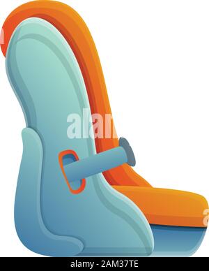 Proteggere il bambino seggiolino per auto icona. Cartoon di proteggere baby car seat icona vettoriali per il web design isolato su sfondo bianco Illustrazione Vettoriale