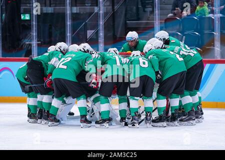 Losanna, Svizzera. Xi gen, 2020. 11.01.2020, Losanna, Vodese Arena, YOG 2020 Hockey su ghiaccio 3A3 - giornata di qualificazione 2 Credito: SPP Sport Stampa foto. /Alamy Live News Foto Stock