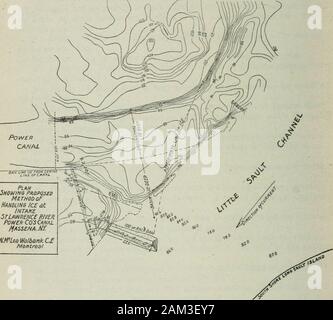 In materia di applicazione del fiume StLawrence CompanyInterim potenza ordine, pareri e audizioni . Groat : abbiamo fatto tarature e studi che indicano che il flusso thenormal del Sud Sault canale è di circa 20 per cento della entireflow del fiume San Lorenzo. Il sig. Keeper : è che dopo o prima della costruzione del vostro canale ? Il sig. Groat : che era prima che il canale è stato costruito. Il sig. Tawney: Non avete avuto i manometri VI a sud Saultchannel per mostrare ciò che il flusso è in seconda-piedi? Il sig. Groat : abbiamo effettivamente calibrato di Sud canale di Sault, sì, sir. Il sig. Tawney: cosa fare Foto Stock