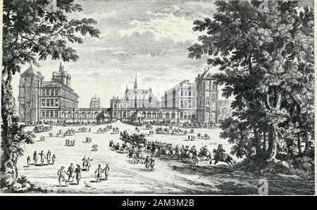 Una storia di architettura francese dalla morte di Mazarin fino alla morte di Luigi XV, 1661-1774 . Le camere en suite con una scala principale e due scale subordinate. Modulo. Henselin Le Vau progettato anche una casa di città nell'isola NotreDame^ a Parigi, su un piuttosto insolito piano. Il sito è stato troppo narrowto completare tutta la progettazione visto dal retro, così Le Vauavailed stesso del sito adiacenti per fornire una facciata simmetrica sullato ritorna alla corte, un precoce esempio di una pratica che becamecommon nel XVIII secolo. Il Chateau de Turny in Borgogna, se da Le Vau, deve havebeen un Foto Stock