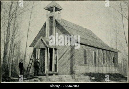 La terra di aprire porte; essendo lettere da western CanadaWith prefazione di Earl Grey . Un luogo di sosta e dei suoi proprietari. La costruzione di LAC LA NONNE CHIESA Foto Stock