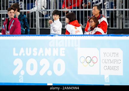 Losanna, Svizzera. Decimo gen, 2020. Yuma Kagiyama (JPN) Pattinaggio di Figura : uomini breve programma a Losanna Skating Arena durante il Lausanne 2020 Inverno Olimpiadi della Gioventù a Losanna, in Svizzera . Credito: Naoki Morita AFLO/sport/Alamy Live News Foto Stock