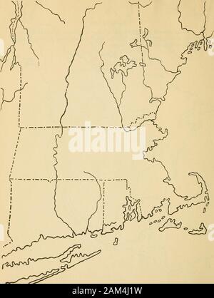 Syllabus argomenti di storia americana per il settimo e ottavo gradi . 29 Trattato di 1763. Sul fronte mappa disegnare linee che mostra la divisione del nord Americanterritory secondo il trattato del 1763. Il colore della striscia lungo la Atlantic coastoccupied dai coloni inglesi a questa data. Note.. 31 New England nella Rivoluzione. Sul fronte mappa individuare nome e Lexington e Concord, Bunker Hill,Dorchester Heights, Boston. Note. Foto Stock