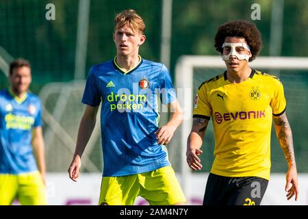 Marbella, Spagna. Xi gen, 2020. calcio eredivisie Olandese, stagione 2019-2020, durante la partita amichevole Borussia Dortmund - Feyenoord, Credito: Pro scatti/Alamy Live News Foto Stock